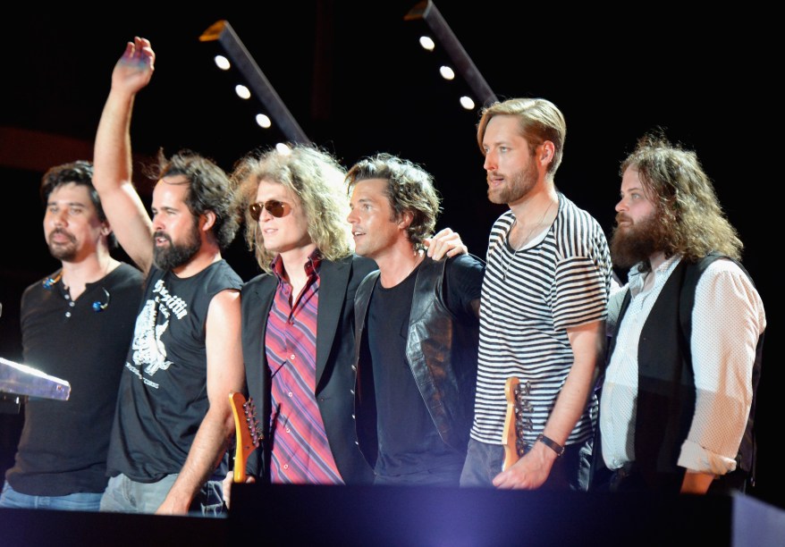 LAS VEGAS, NV - SEPTEMBER 27: Brandon Flowers of The Killers performs onstage during day 3 of the 2015 Life Is Beautiful Festival on September 27, 2015 in Las Vegas, Nevada. (Photo by Jeff Kravitz/FilmMagic)