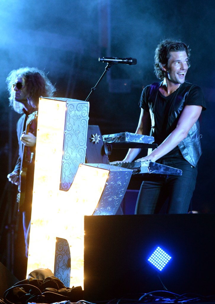 LAS VEGAS, NV - SEPTEMBER 27: Brandon Flowers of The Killers performs onstage during day 3 of the 2015 Life Is Beautiful Festival on September 27, 2015 in Las Vegas, Nevada. (Photo by Jeff Kravitz/FilmMagic)